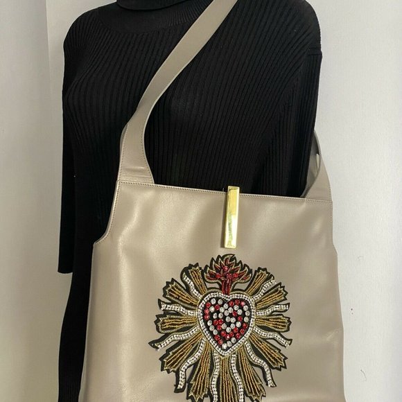 GUCCI Vintage Leather Shoulder bag Customized W/ D - Picture 3 of 13